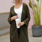 Open Front Long Sleeve Cardigan