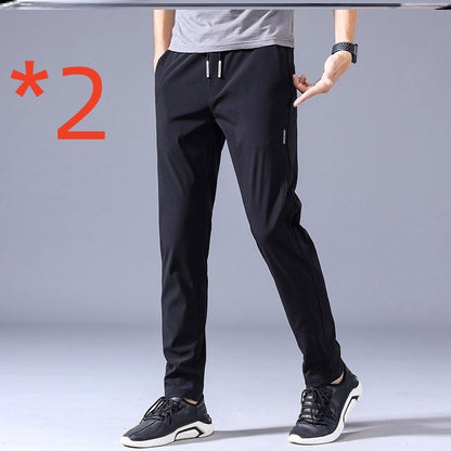 Drawstring Trousers Thin Casual Pants