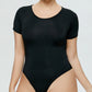 Full Size Round Neck Short Sleeve Bodysuit