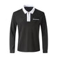 2024 Autumn Mens Long Sleeve Zipper Polo Shirts