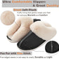 Donpapa Womens Slipper with Memory Foam Fluffy Soft Warm Slip On House Slippers