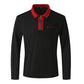 2024 Autumn Mens Long Sleeve Zipper Polo Shirts