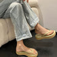 Thick-soled Flip-flops Fashion Outer Wear Color Matching Non-slip