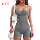 Spaghetti Strap Shorts Jumpsuit Sports Yoga Workout Tight Romper