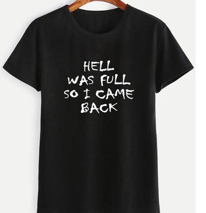 HELL WAS FULL Ebay Short Sleeve Top