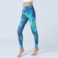 Fashion Leaves Printed Yoga Pants