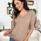 V-Neck Half Sleeve Blouse