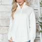 Half Zip Long Sleeve Knit Top