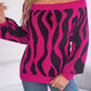 Off-neck Off-the-shoulder Lantern Sleeve Sweater