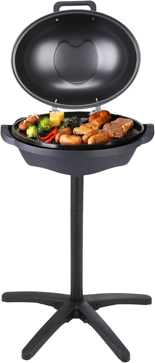 Indoor/Outdoor Electric Grill, 1800W 200sq.in Electric BBQ Grill