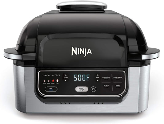 Ninja AG301 Foodi 5-in-1 Indoor Electric Grill with Air Fry