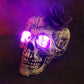 Halloween Decorative Skeleton Hand Halloween Garden Decoration Props LED Light-emitting Ghost Hand Skull Hand Plug Light