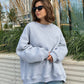 Solid Color Loose Sweater European And American