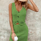 Fashion Solid Color Suit Women's Knitting