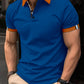 Men's Casual Button Solid Color Short Sleeves