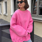 Solid Color Loose Sweater European And American