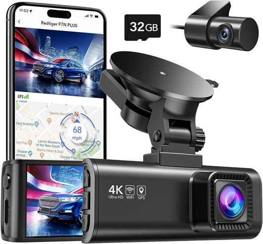 REDTIGER Dash Cam Front Rear