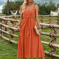 Solid Color Suspender Long Dress Spring And Summer