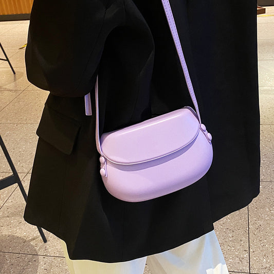 Candy Color Cute Shell Bag Ins Fashion Saddle Bags