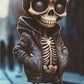 Halloween Cool Skeleton Figurines Halloween Skeleton Doll Resin Ornament Home Decor