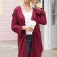 Open Front Long Sleeve Cardigan