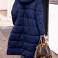 Full Size Zip Up Sherpa Hooded Coat