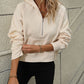 Mandy Half Zip Long Sleeve Sweatshirt