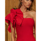 Ruffle Sleeve One Shoulder Dress Amazon EBay Strapless