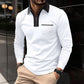 2024 Autumn Mens Long Sleeve Zipper Polo Shirts