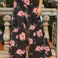 Printed Elastic Waist Wide Leg Pants