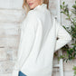 Half Zip Long Sleeve Knit Top