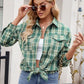 Mandy Plaid Button Up Long Sleeve Shirt