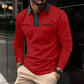 2024 Autumn Mens Long Sleeve Zipper Polo Shirts