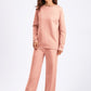 Basic Bae Rolled Round Neck Top and Pants Sweater Set