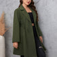 Honey Plus Size Lapel Collar Roll-Tab Sleeve Trench Coat