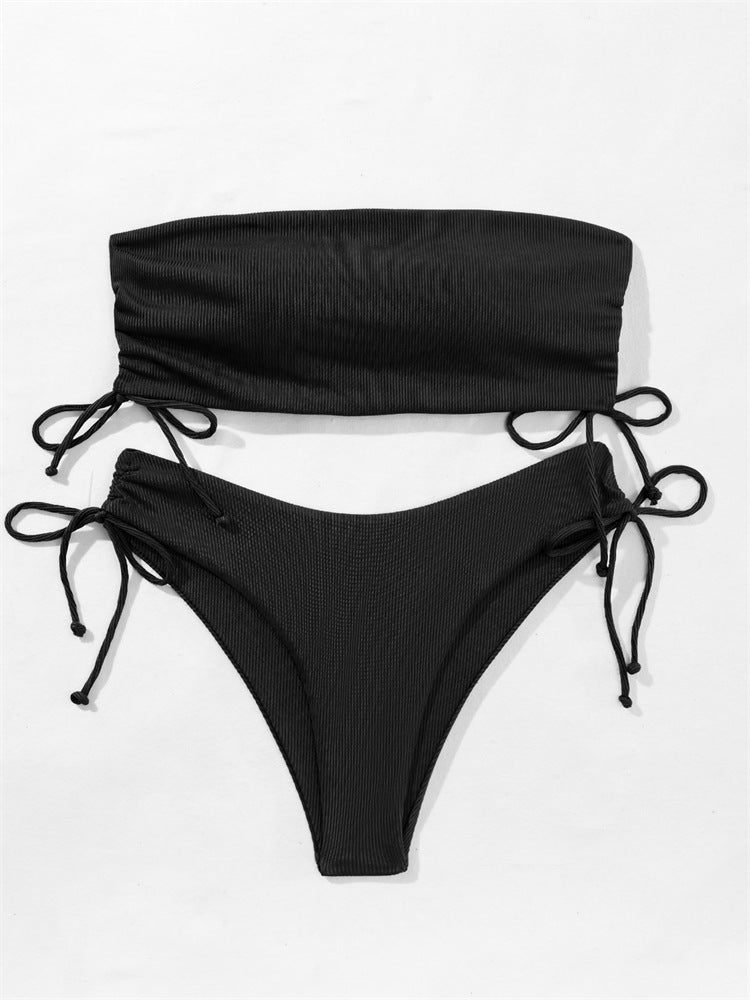 Summer Tube Bikini With Drawstring