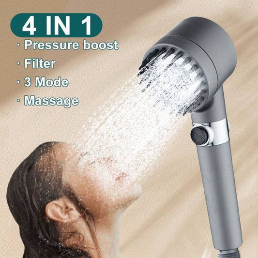 3 Modes Shower Head High Pressure Showerhead