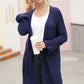 Open Front Long Sleeve Cardigan