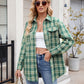 Mandy Plaid Button Up Long Sleeve Shirt