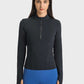 Millennia Half Zip Thumbhole Sleeve Sports Top