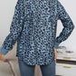 Leopard Print Shirt Coat Fashion Button Long Sleeve Jacket Women