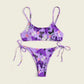 Summer Flowers Print Bikini Sexy Beach Swimming Suit