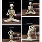 Halloween Horror Desktop Decoration Resin Ornaments Feature Modeling Yoga Skull Skeleton