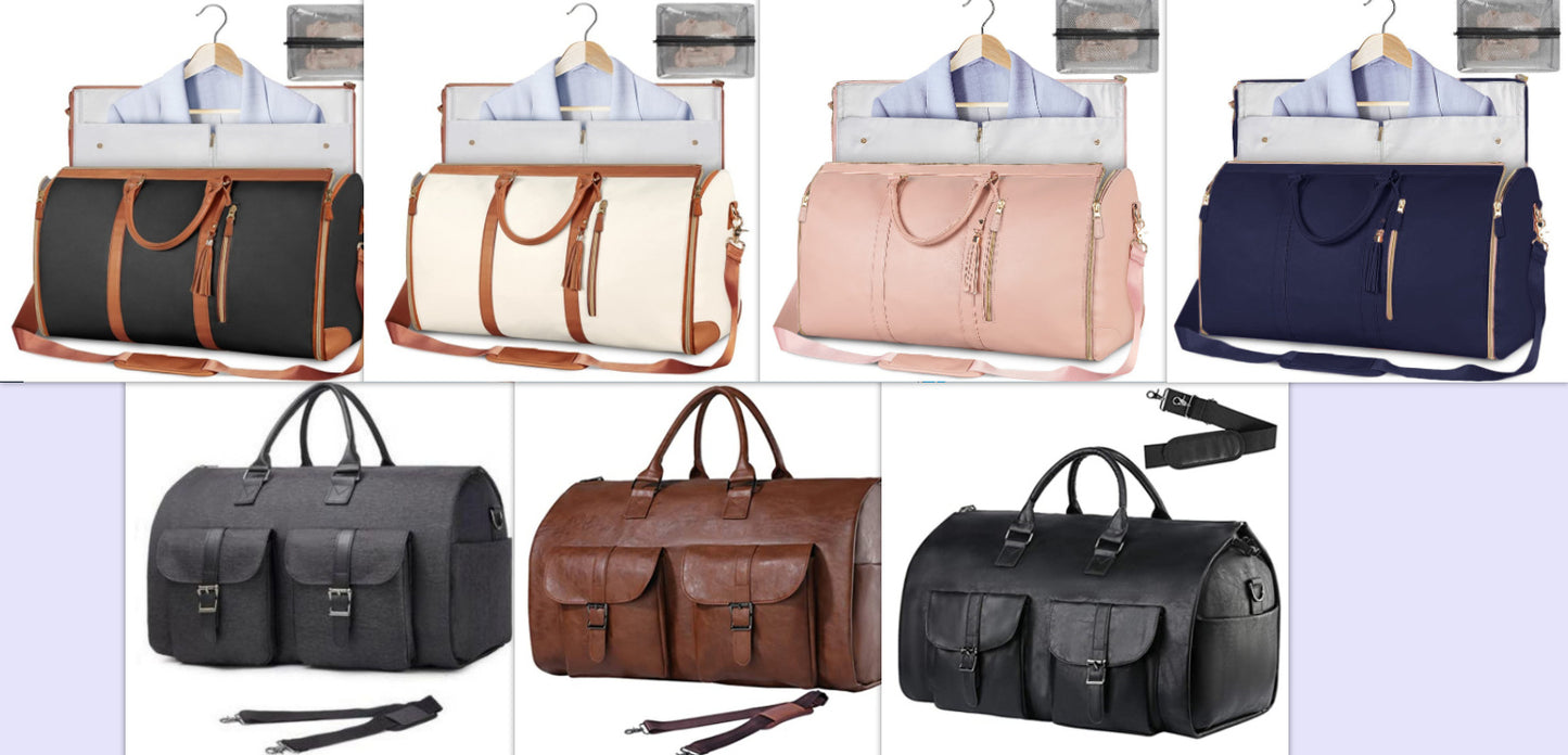 Large Capacity Travel Duffle Bag Women's Handbag Folding Suit