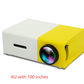 Portable Projector 3D Hd Led Home Theater Cinema HDMI-compatible Usb Audio Projector Yg300 Mini Projector