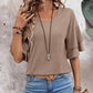 V-Neck Half Sleeve Blouse