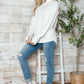 Half Zip Long Sleeve Knit Top