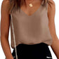 Women Tank Top Summer Casual V Neck Camisole Blouses Loose Sleeveless Cami Basic Tank Shirt