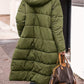 Full Size Zip Up Sherpa Hooded Coat