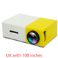 Portable Projector 3D Hd Led Home Theater Cinema HDMI-compatible Usb Audio Projector Yg300 Mini Projector